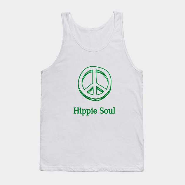 Peace Sign - Hippie Soul Tank Top by SpaceART